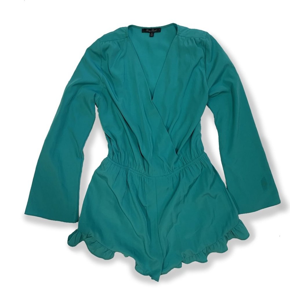 Ruffle Hemmed Romper